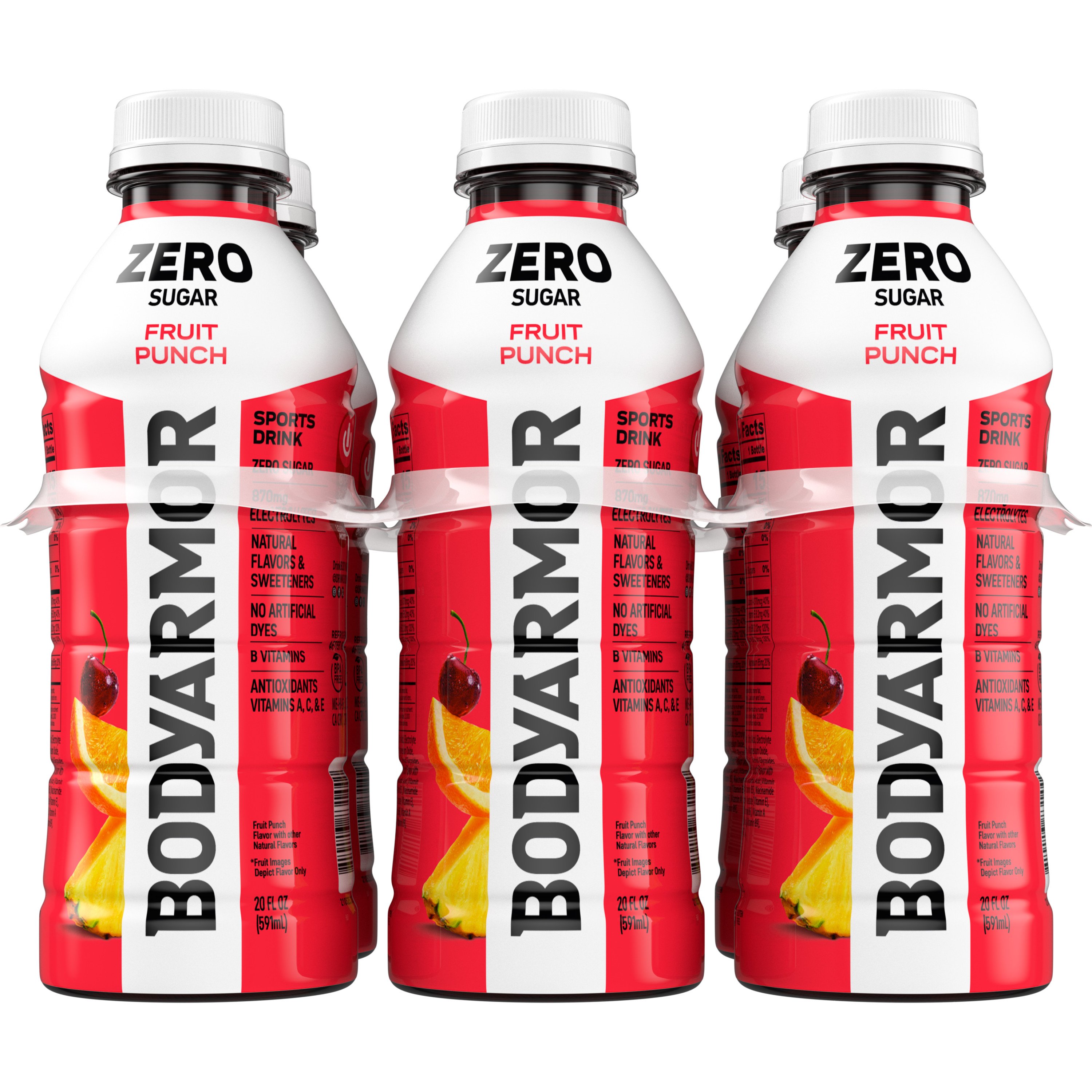 BODYARMOR Zero Sugar Sports Drink 6 pk Bottles Fruit Punch Shop