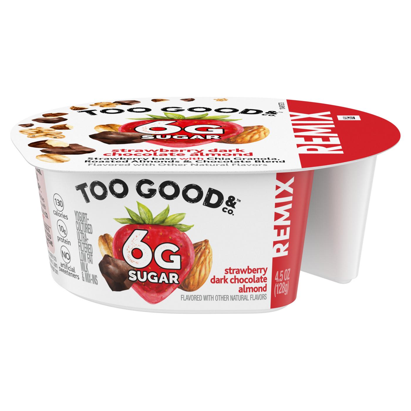 Too Good & Co. Remix Strawberry Flavored Low Fat Greek Yogurt-Cultured Ultra-Filtered Low; image 2 of 9