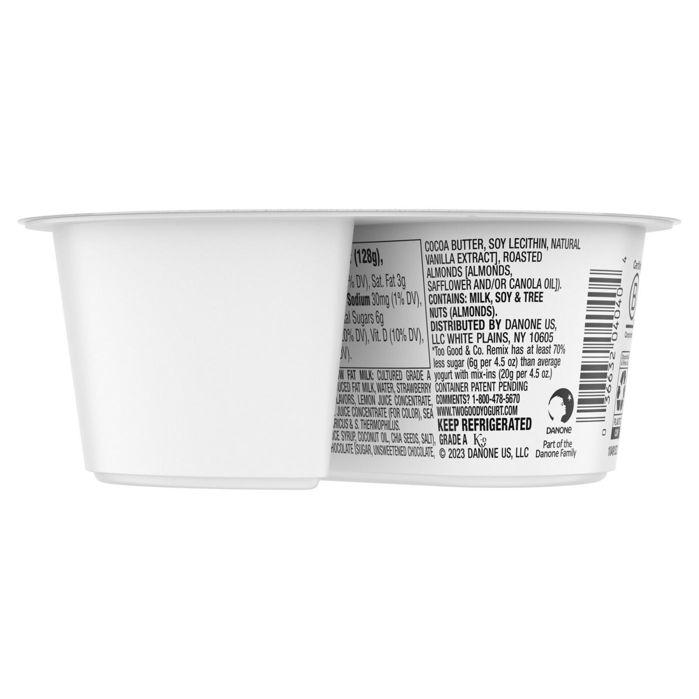 Too Good & Co. Remix Strawberry Flavored Low Fat Greek Yogurt-Cultured Ultra-Filtered Low; image 9 of 9