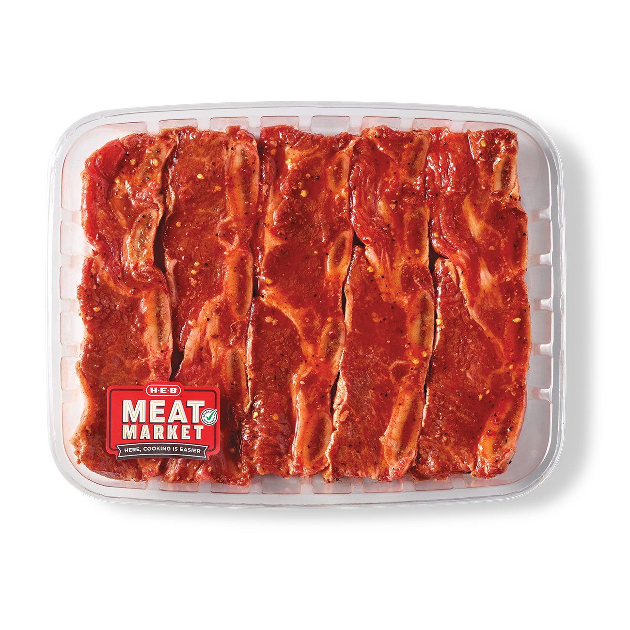 HEB Meat Market Marinated Bonein Beef Flanken Ribs Chile Lime Value Pack Shop Beef at HEB