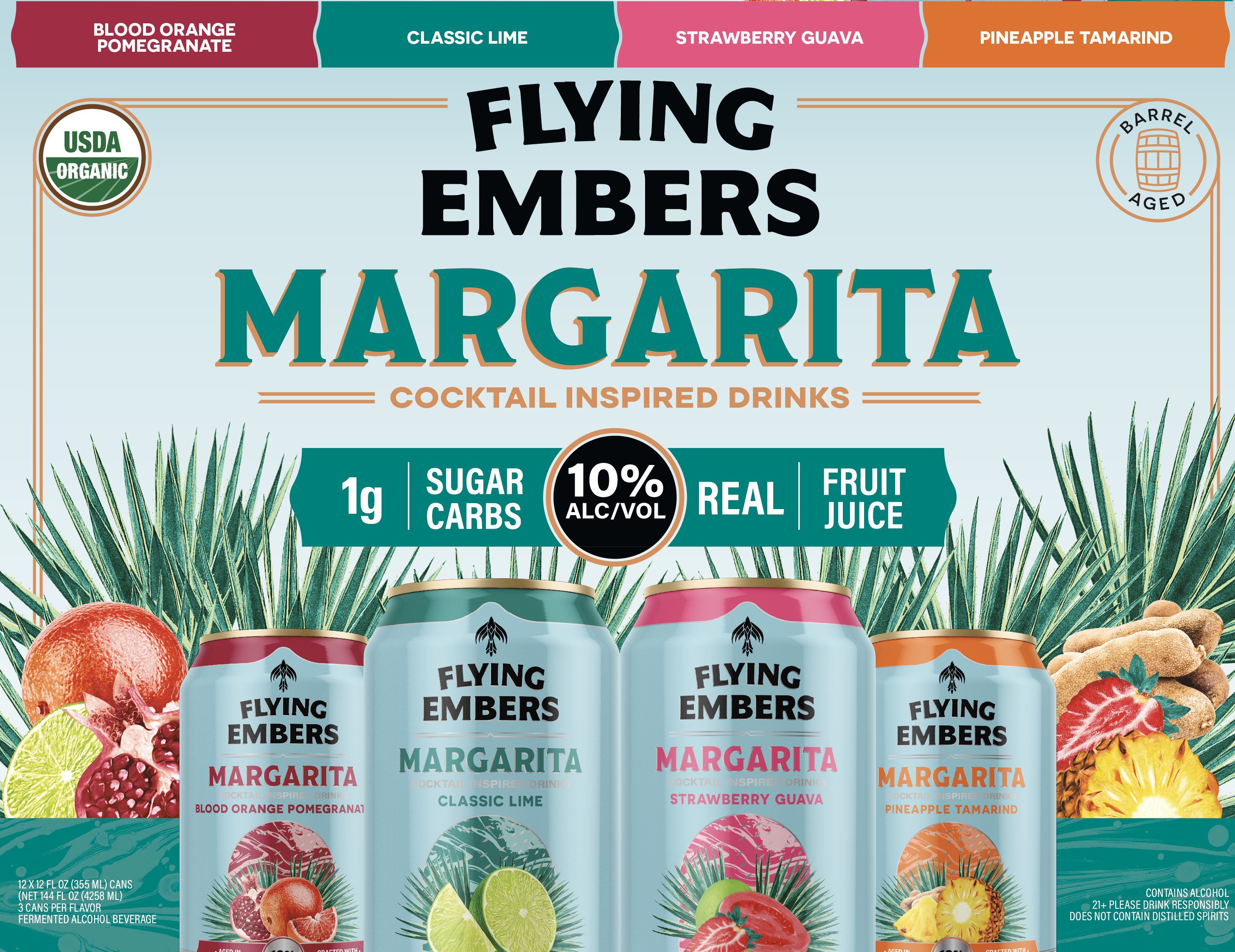 Flying Embers Margarita Variety Pack 12 pk Cans - Shop Malt beverages ...