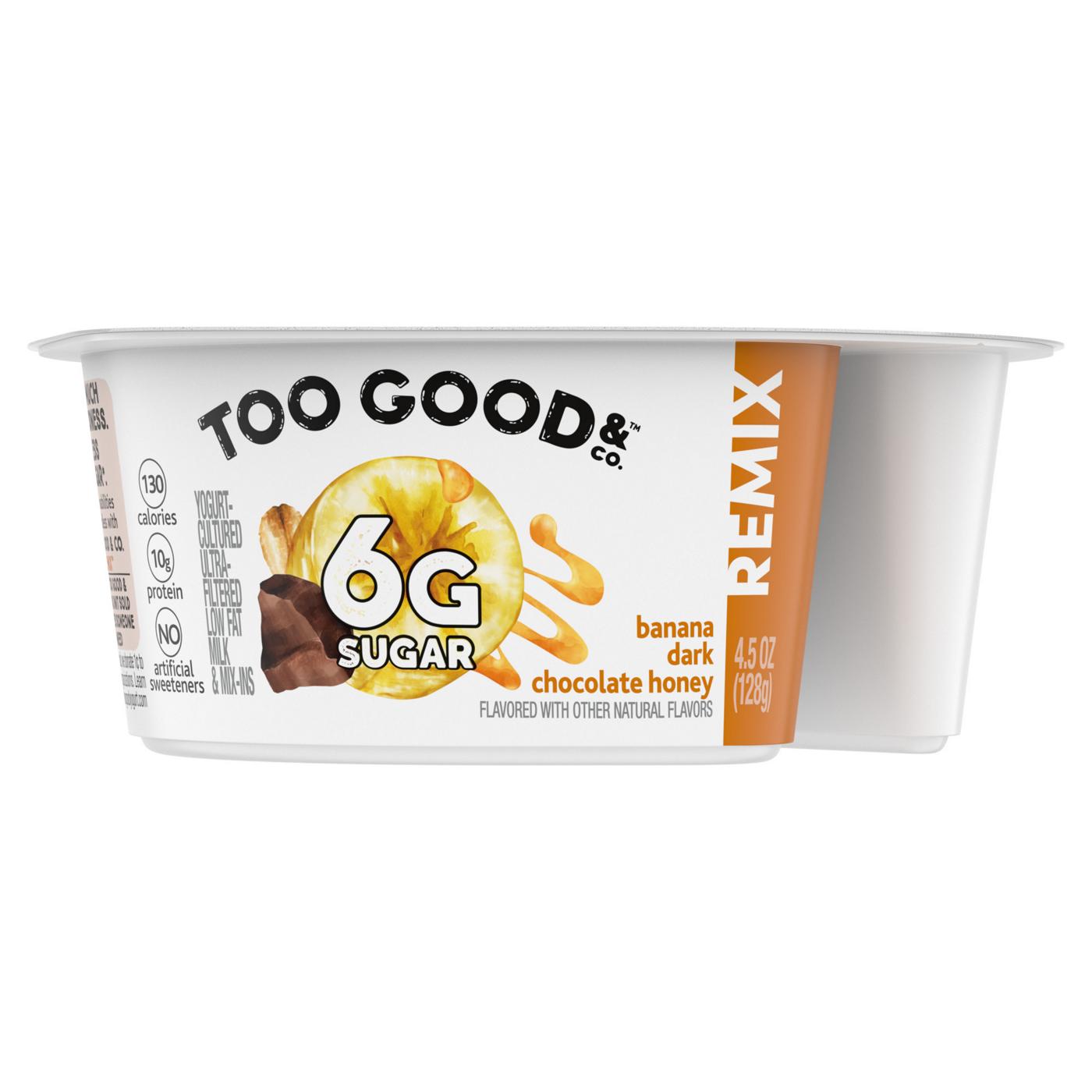 Too Good & Co. Remix Banana Flavored Low Fat Greek Yogurt-Cultured Ultra-Filtered Low Fat; image 1 of 9