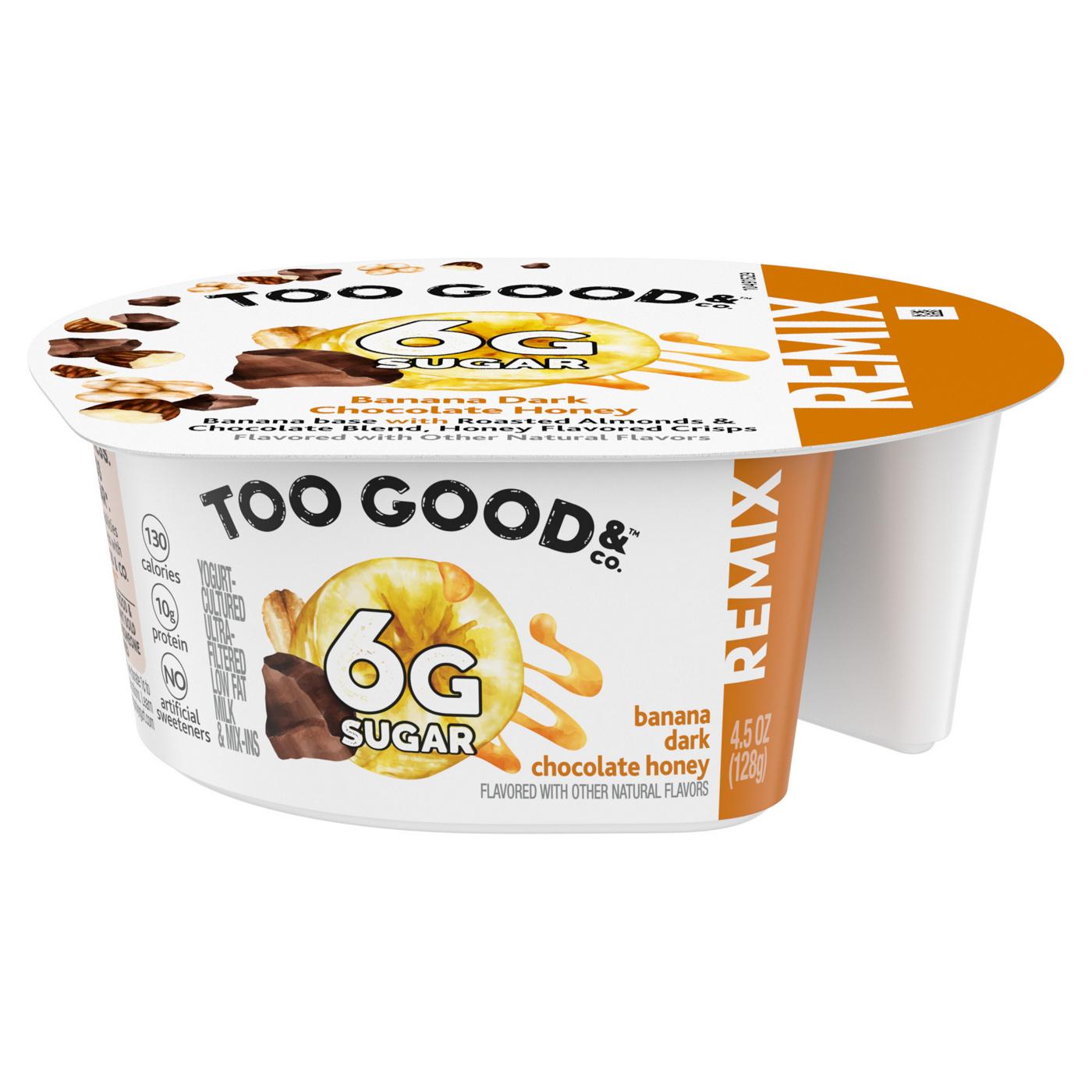 Too Good & Co. Remix Banana Flavored Low Fat Greek Yogurt-Cultured Ultra-Filtered Low Fat; image 2 of 9