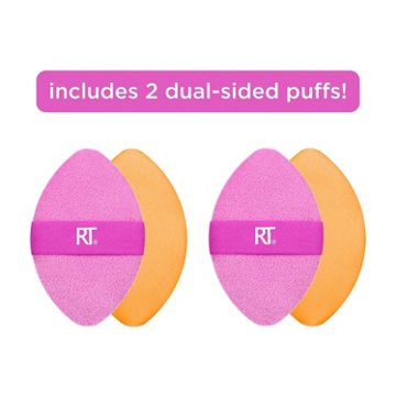 Real Techniques Miracle 2-In-1 Powder Makeup Puffs, 2 ct