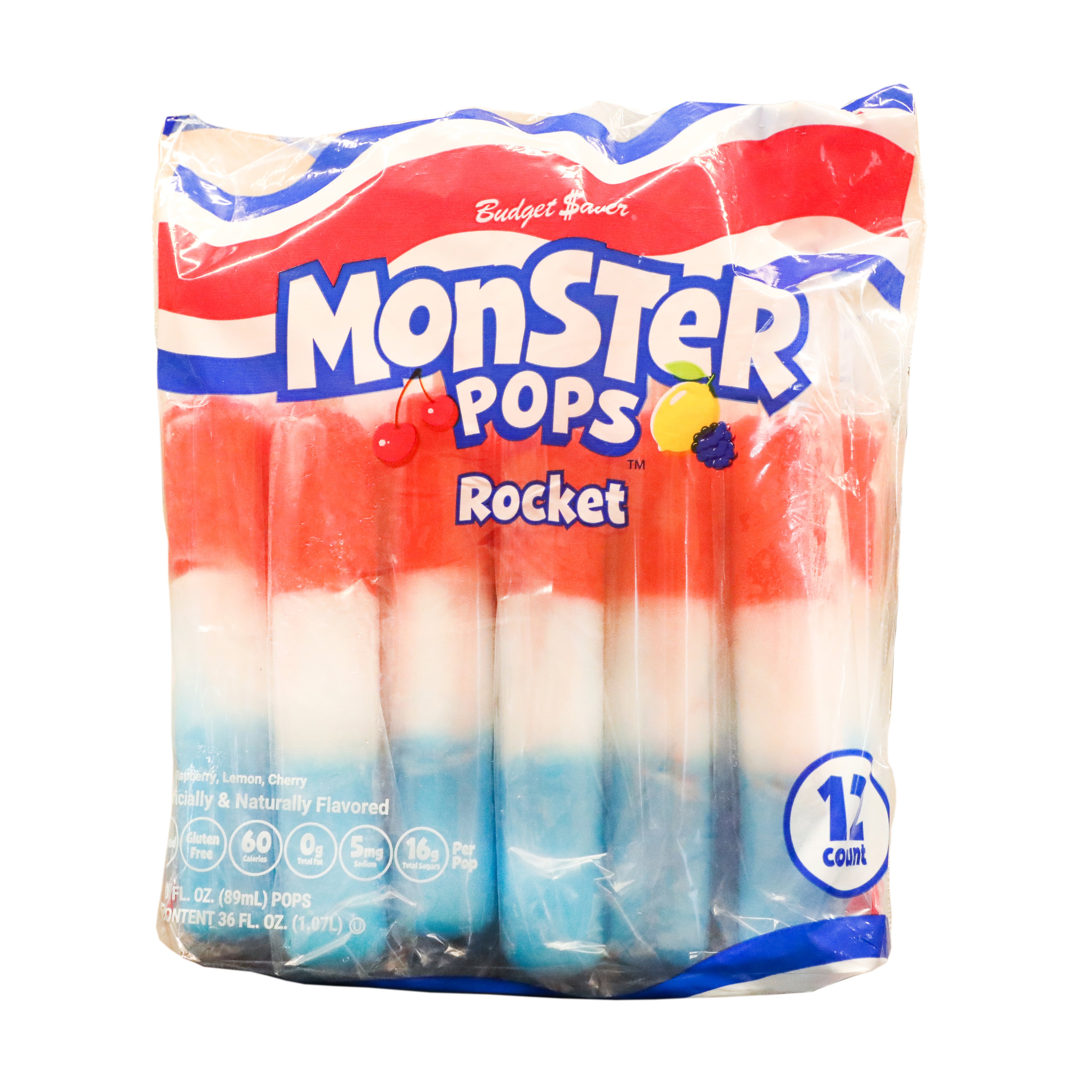 Budget Saver Rocket Monster Pops - Shop Bars & pops at H-E-B