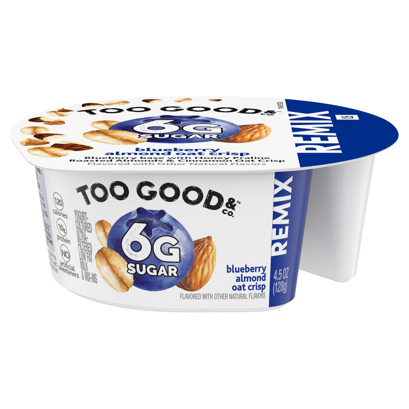 Too Good & Co. Remix Blueberry Flavored Low Fat Greek Yogurt-Cultured Ultra-Filtered Low; image 2 of 9