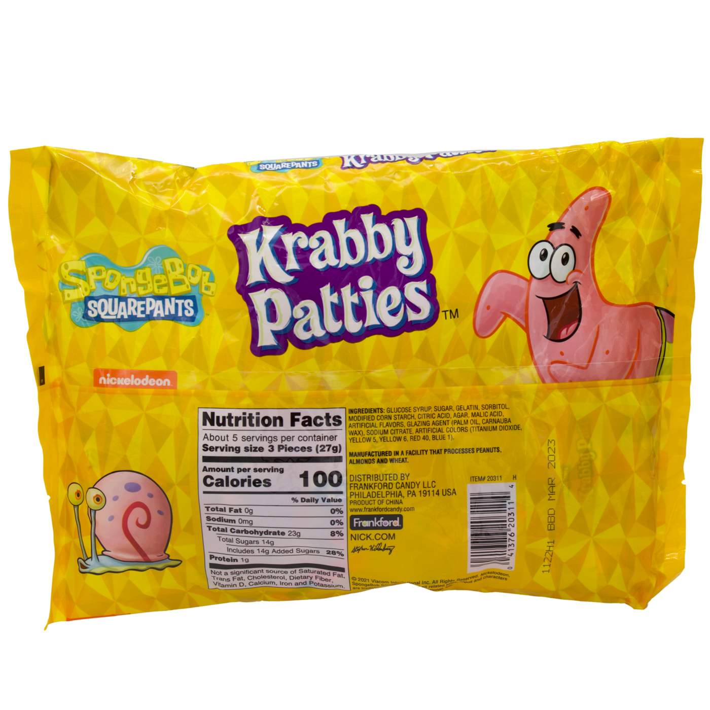 Frankford SpongeBob SquarePants Krabby Patties Halloween Candy; image 2 of 2