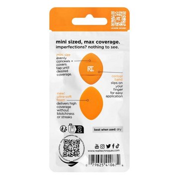 Real Techniques Mini Miracle Concealer Makeup Puffs, 3 ct