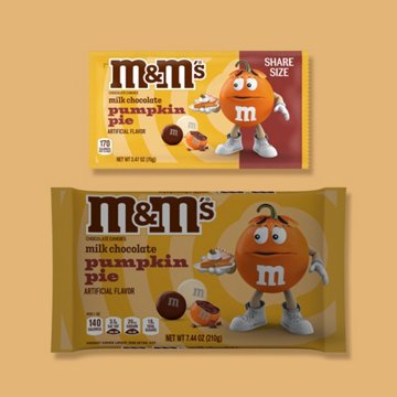 M&M'S Pumpkin Pie Milk Chocolate Candy - Share Size