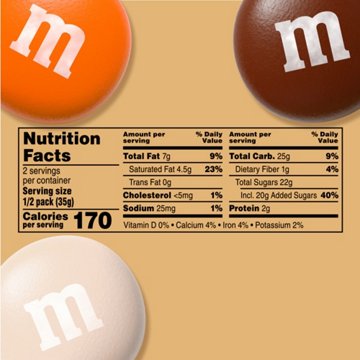 M&M'S Pumpkin Pie Milk Chocolate Candy - Share Size