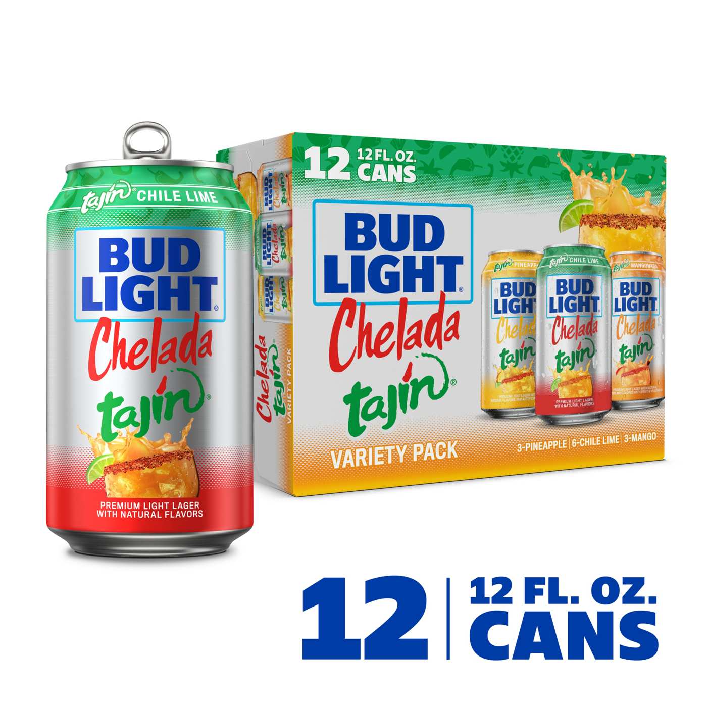 Bud Light Chelada Tajin Beer Variety Cans, 12 pack; image 3 of 7