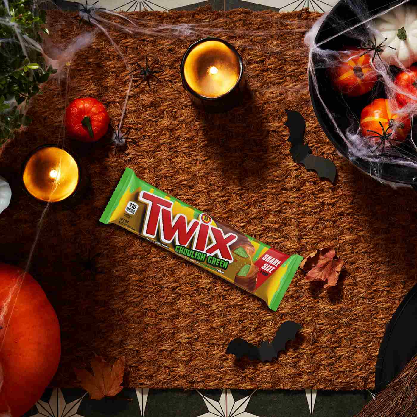 Twix Ghoulish Green Cookie Bar Halloween Candy - Share Size; image 4 of 5