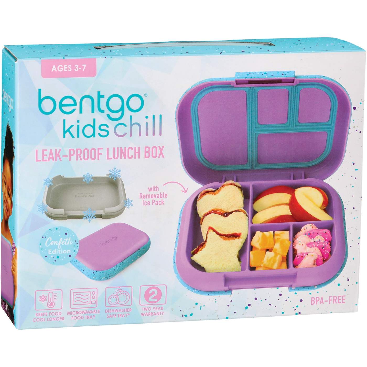 Bentgo Kids Chill Lunch Box - Vivid Orchid Speckle; image 1 of 8