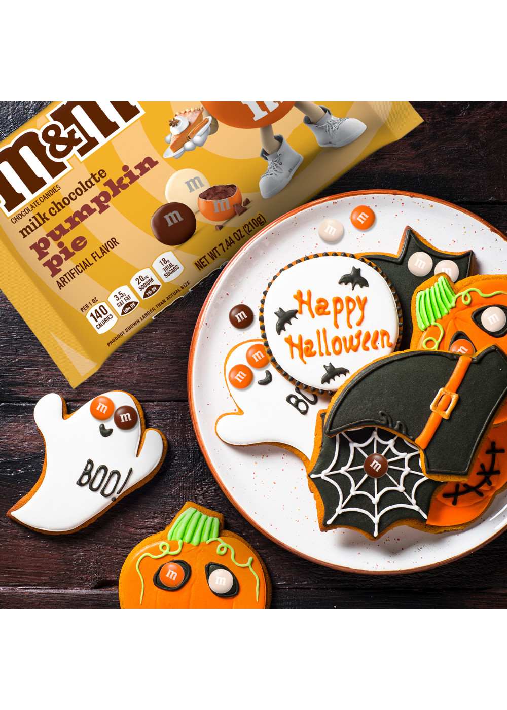 M&M'S Pumpkin Pie Milk Chocolate Candy; image 4 of 9