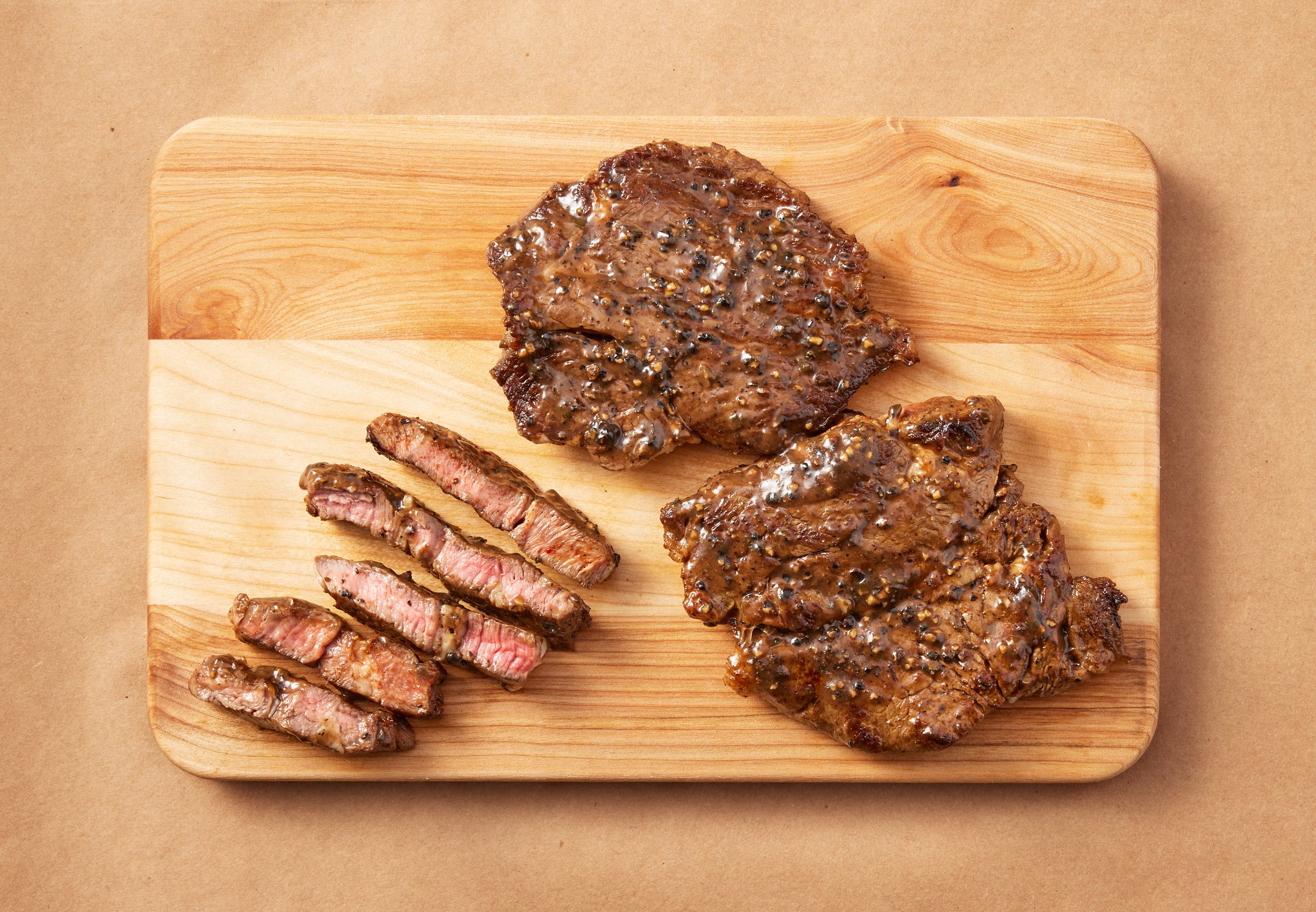 H-E-B Meat Market Marinated Boneless Beef Chuck Eye Steaks – Garlic ...