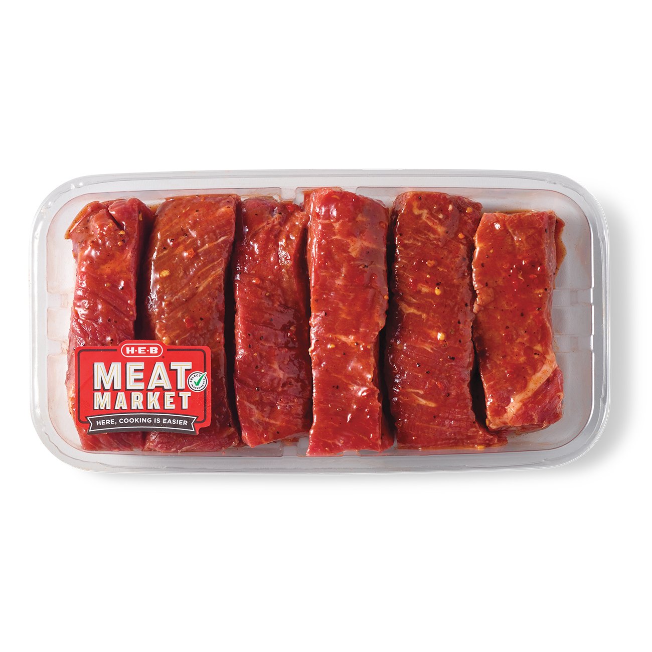 HEB Meat Market Marinated Boneless TexasStyle Beef Ribs Chile Lime Shop Beef at HEB