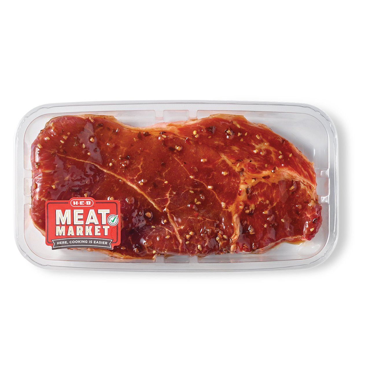 H-E-B Meat Market Marinated Boneless Beef Shoulder Steak - Korean BBQ ...