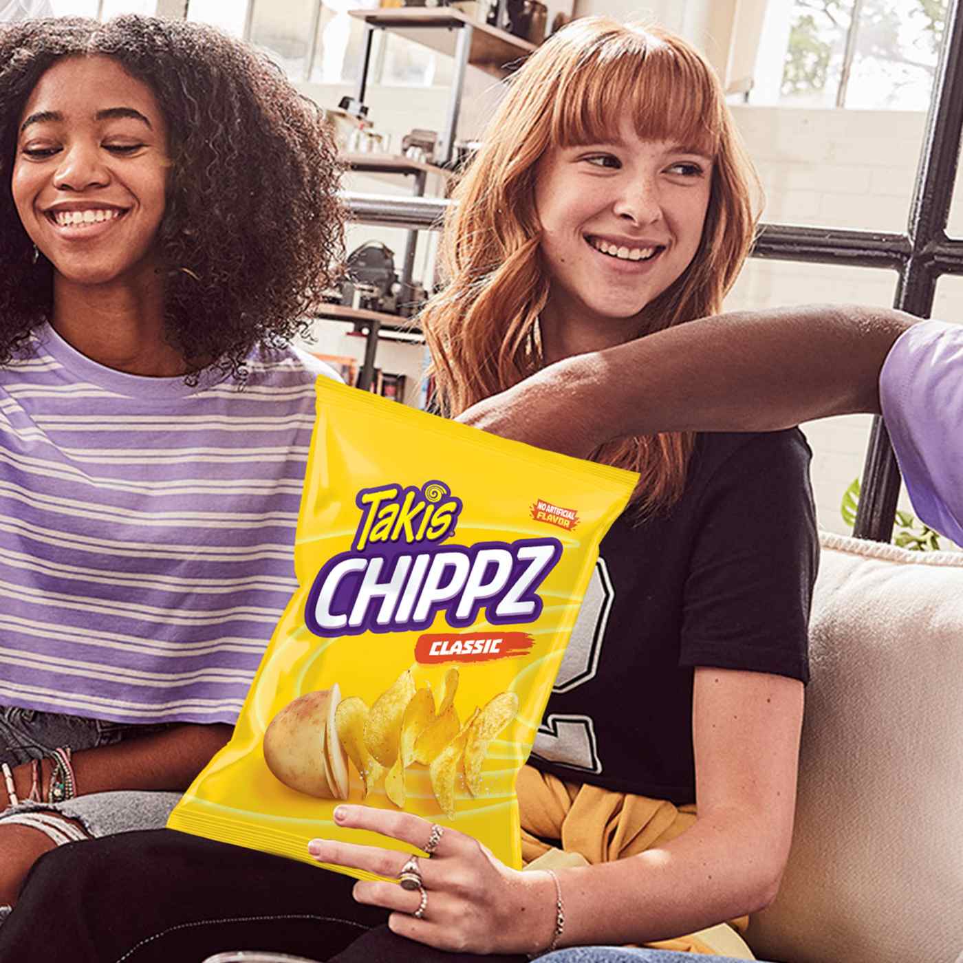 Takis Classic Chippz Salt Thin-Cut Potato Chips Sharing Size Bag; image 3 of 5