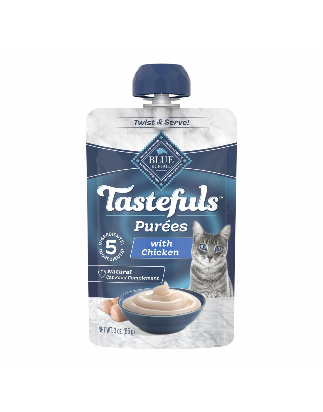 Blue Buffalo Tastefuls Purees Chicken Wet Cat Food Complement; image 1 of 2