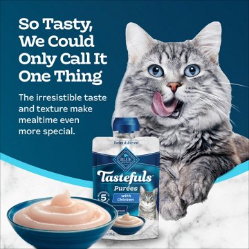 Blue Buffalo Tastefuls Wet Cat Food Purées Pouch - Chicken