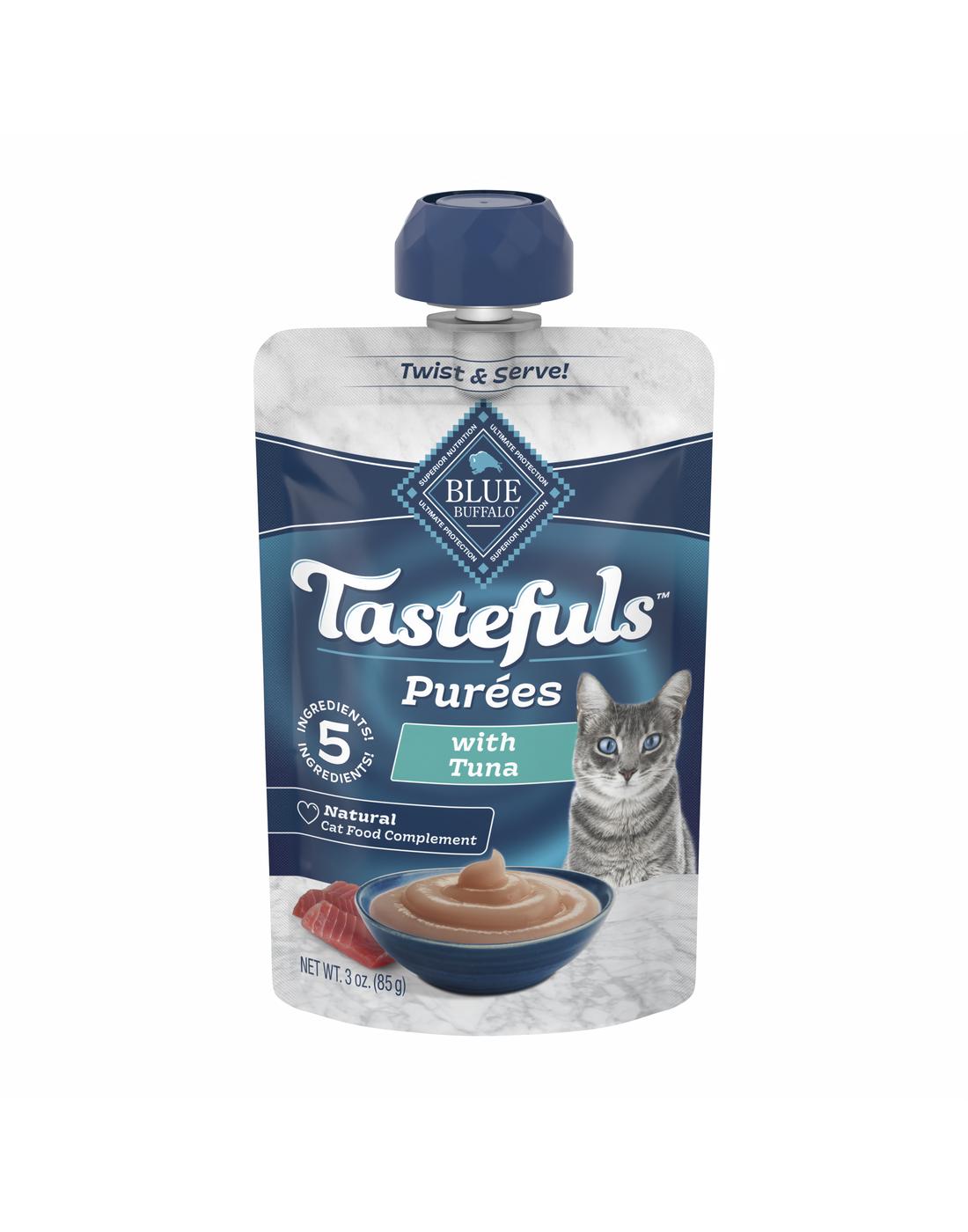 Blue Buffalo Tastefuls Purees Tuna Wet Cat Food Complement; image 1 of 2