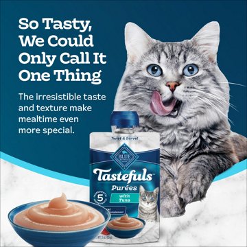 Blue Buffalo Tastefuls Cat Purées Resealable Pouch - Tuna
