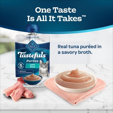 Blue Buffalo Tastefuls Cat Purées Resealable Pouch - Tuna