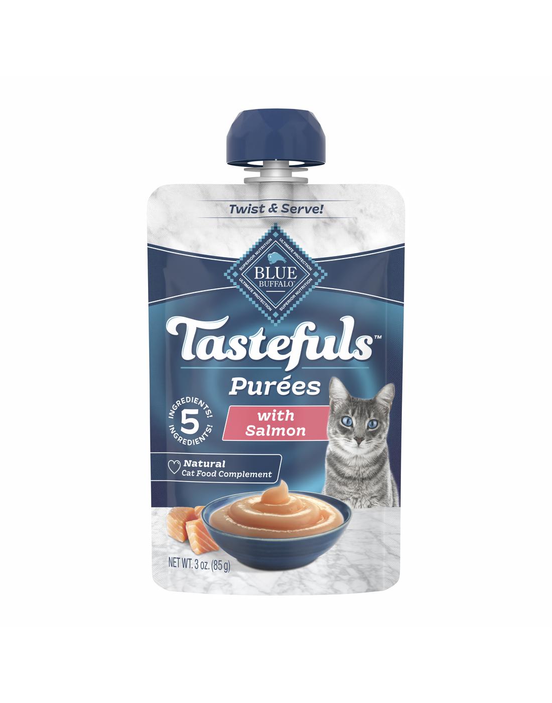 Blue Buffalo Tastefuls Puree Salmon Wet Cat Food Complement; image 1 of 2