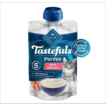 Blue Buffalo Tastefuls Cat Purées Resealable Pouch - Salmon