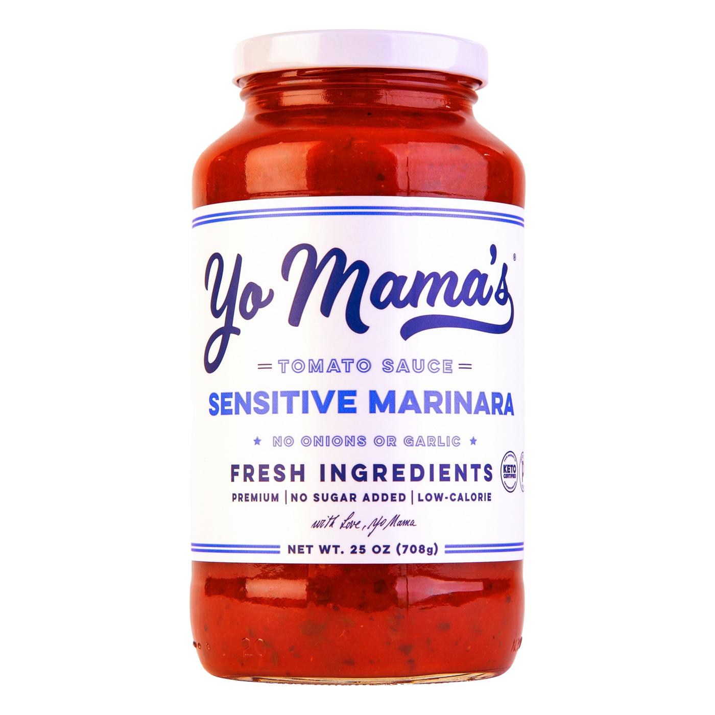 Yo Mama's Sensitive Marinara Tomato Sauce; image 1 of 3