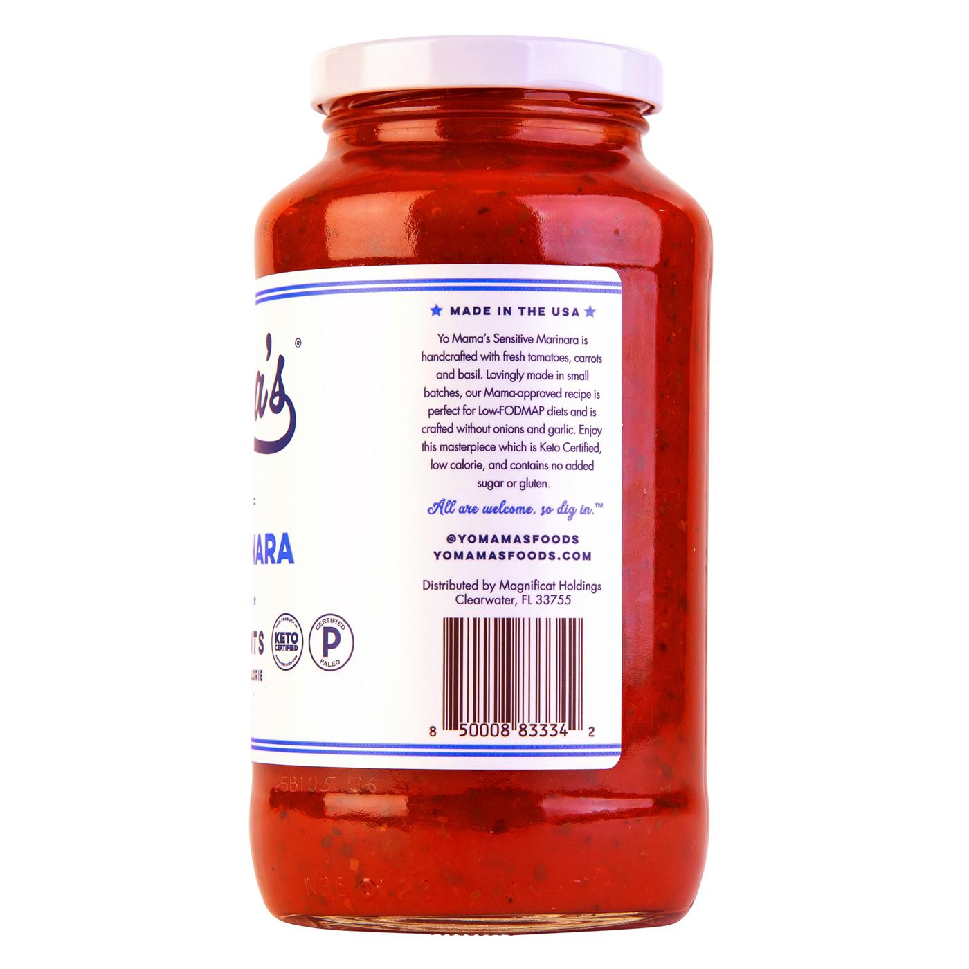 Yo Mama's Sensitive Marinara Tomato Sauce; image 3 of 3
