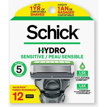 Schick Hydro Sensitive Men's 5 Blade Razor Refills