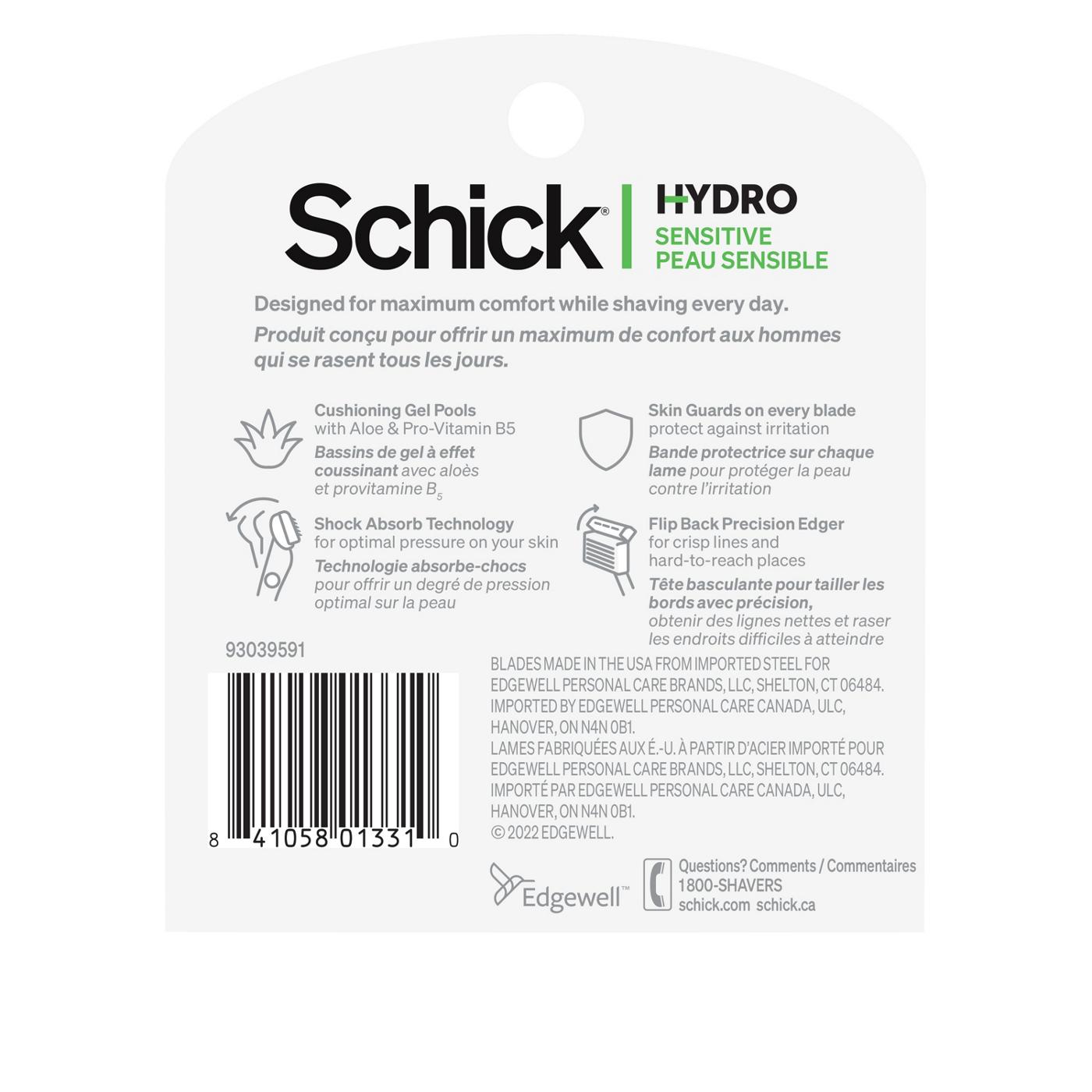 Schick Hydro Sensitive Cartridge Refills; image 2 of 2