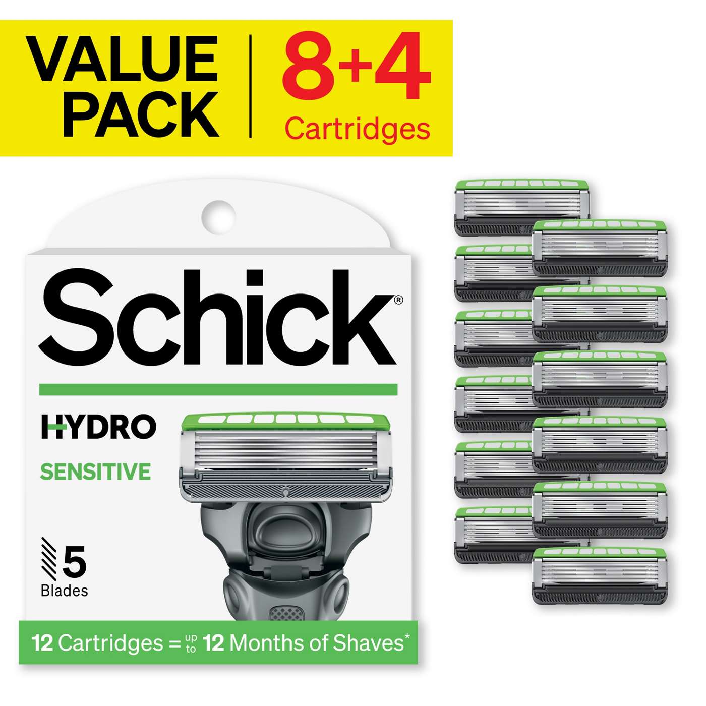 Schick Hydro Sensitive Men's 5 Blade Razor Refills; image 5 of 9