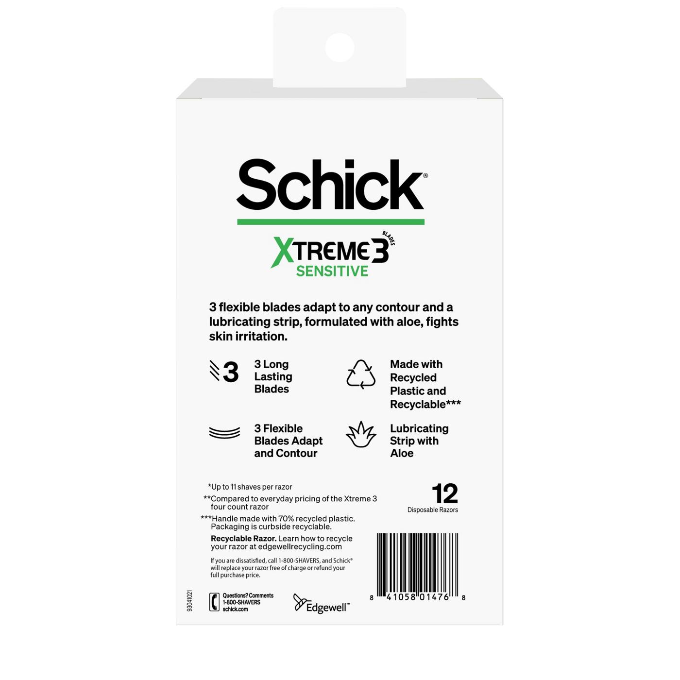 Schick Xtreme 3 Sensitive Disposable Razors; image 2 of 2