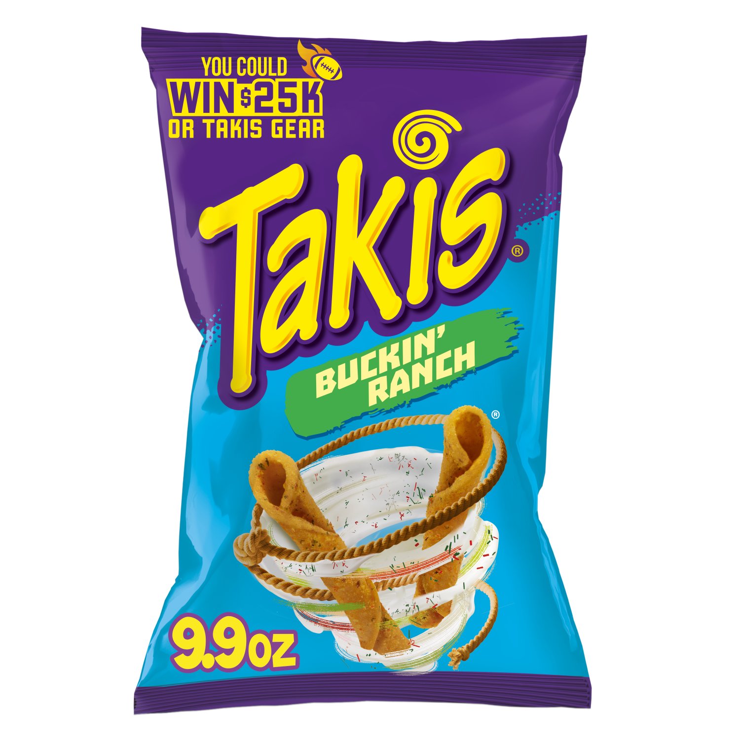 Takis Buckin' Ranch Sharing Size Bag - Ranch Rolled Tortilla Chips ...