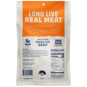 Archer Zero Sugar 4g Protein Grass-Fed Beef Mini Sticks - Original, 16 ct