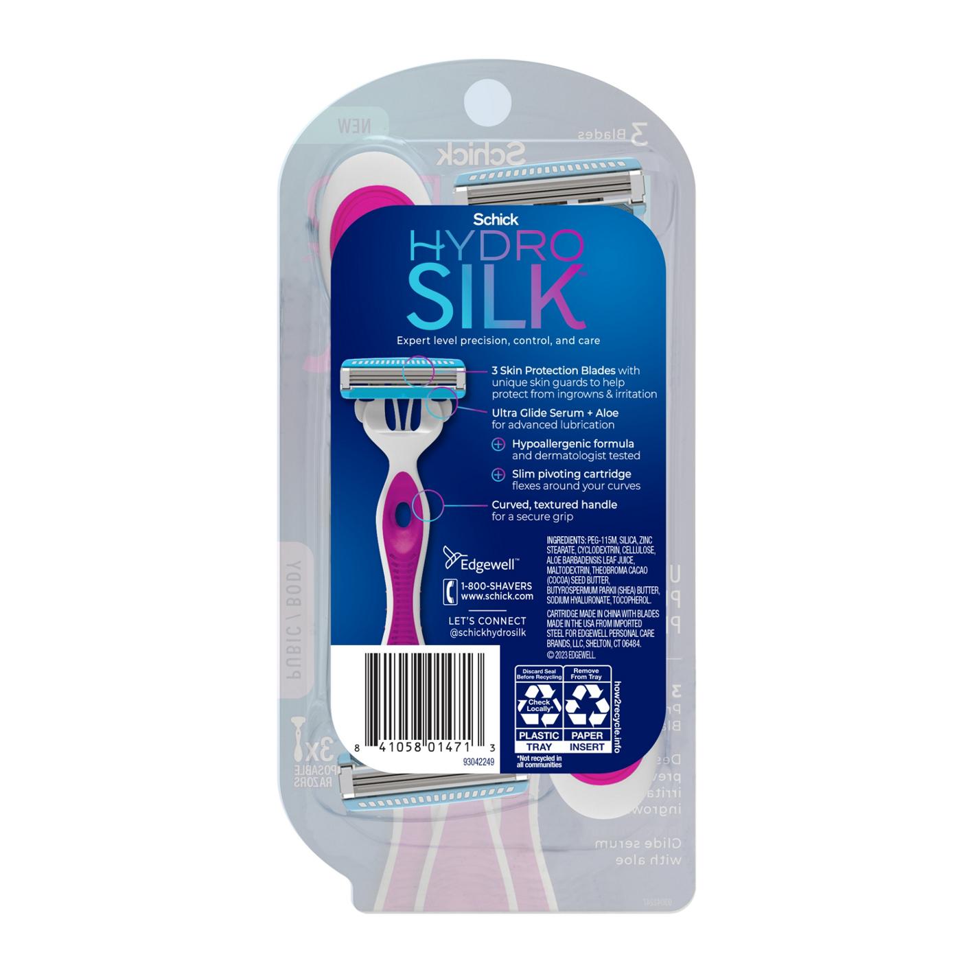 Schick Hydro Silk Ultimate Pubic Skin Protection Disposable Razors