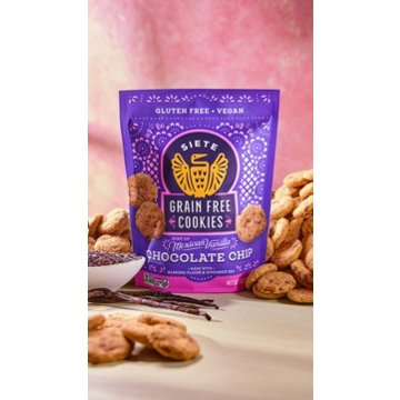 Siete Grain-Free Mexican Vanilla Chocolate Chip Cookies, 4.5 oz