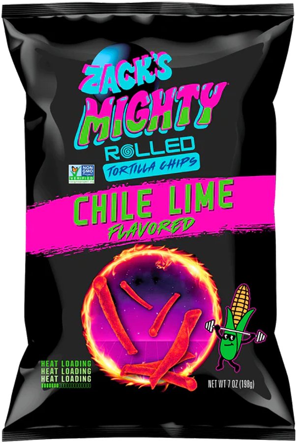 Zack's Mighty Chile Lime Rolled Tortilla Chips, 7 oz | Central