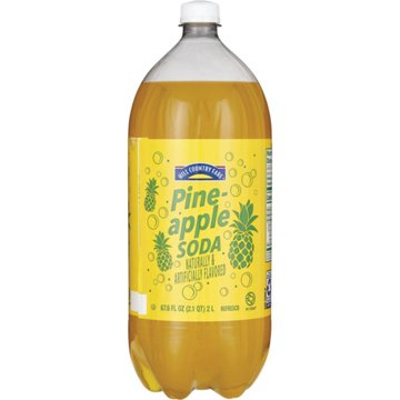 Hill Country Fare Pineapple Soda, 2 L