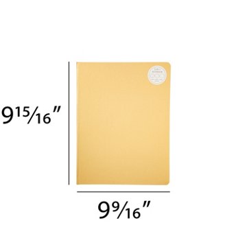 C.R. Gibson 3-in-1 Interior Journal - Gold, 9.94" x 9.56"