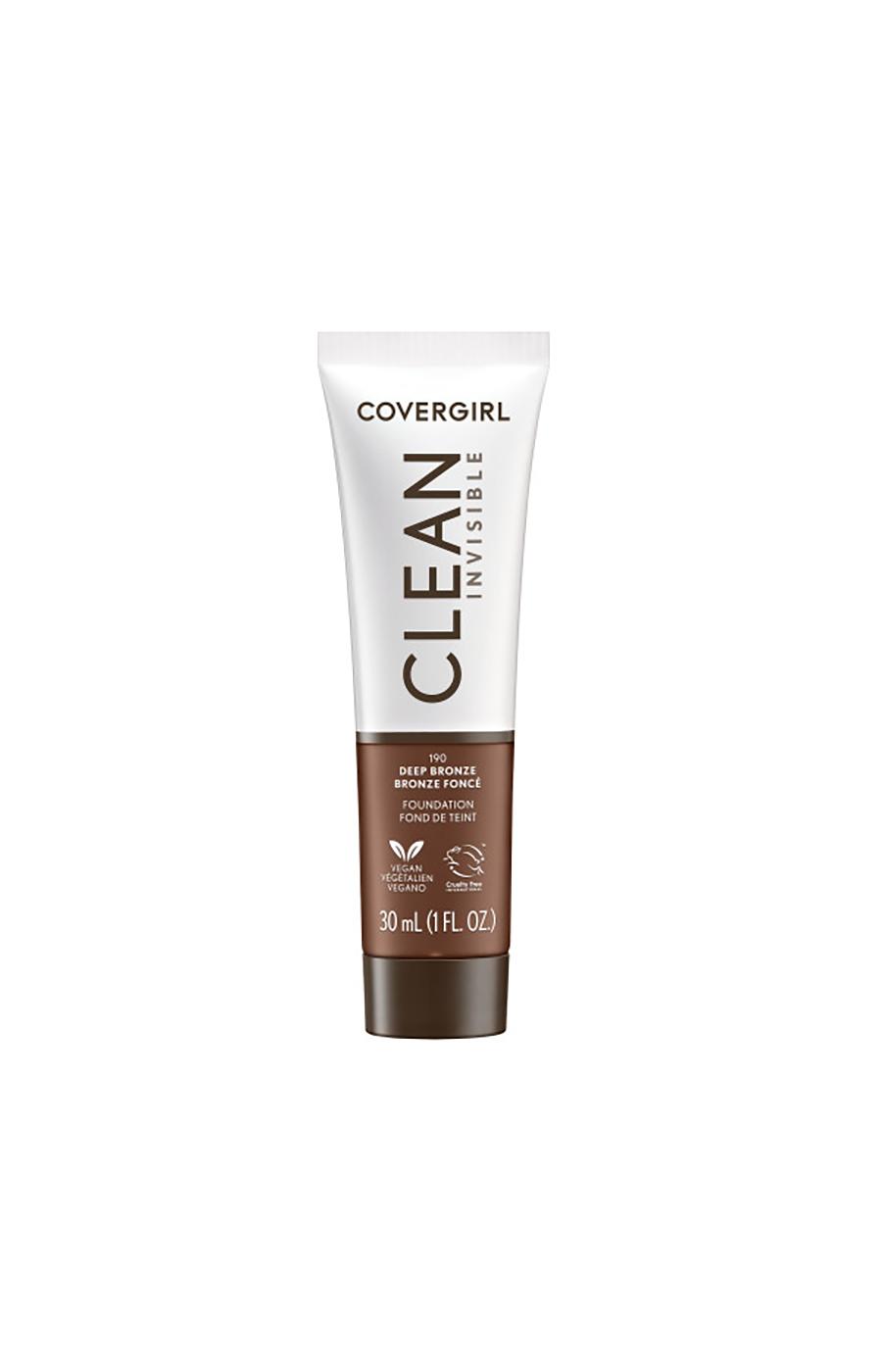 Covergirl Clean Invisible Liquid Foundation - Deep Bronze ; image 1 of 2