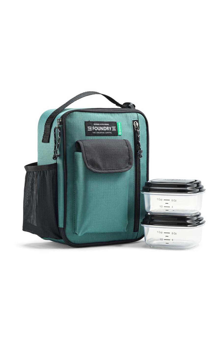 Fit + Fresh Foundry Recycled Lunch Bag Kit - Green; image 2 of 2