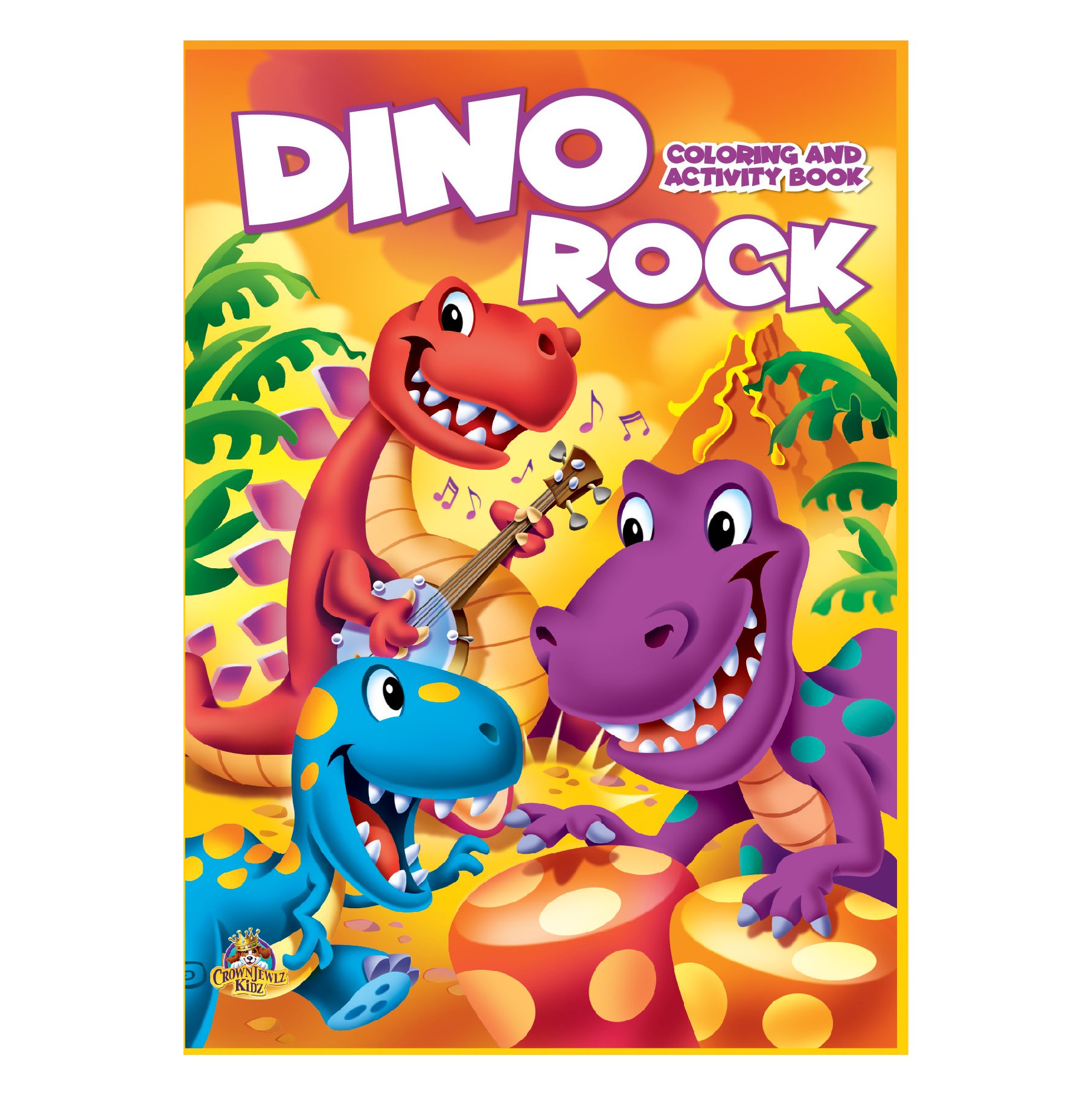 CrownJewlz Dino Rock Coloring & Activity Book - Shop Books & coloring