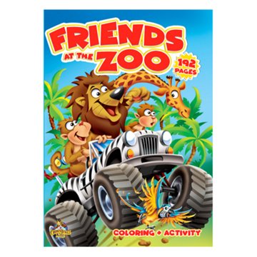 CrownJewlz Friends at the Zoo Coloring & Activity Book
