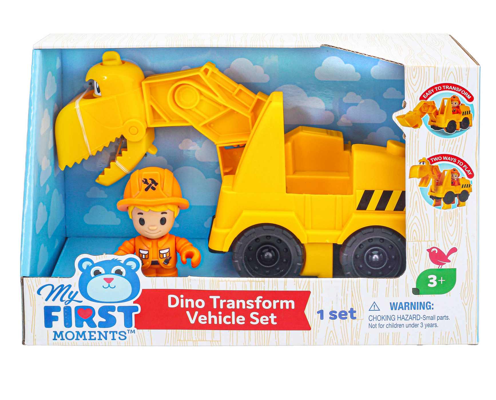 My First Moments Dino Transform Excavator Playset; image 1 of 3