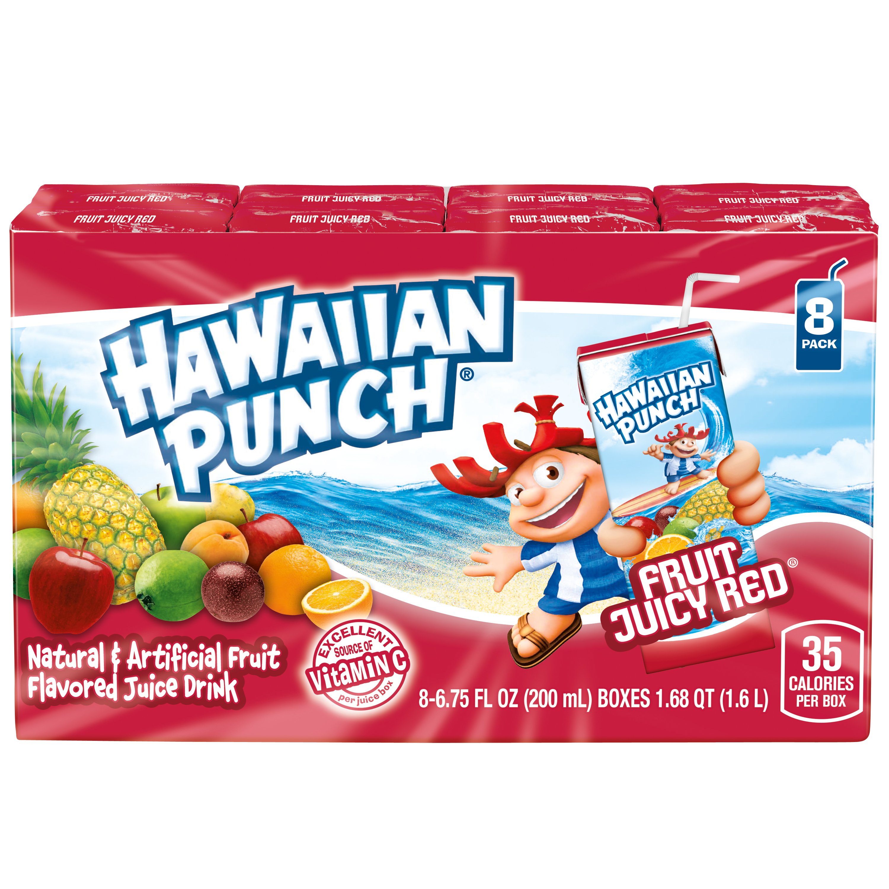 Hawaiian Punch Fruit Juicy Red 8 pk Juice Boxes - Shop Juice at H-E-B