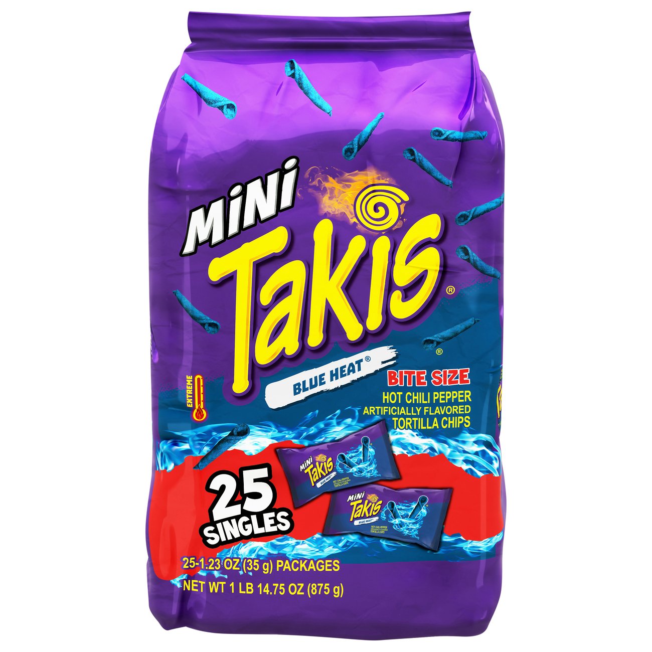 Takis Blue Heat Mini Packs - Shop Chips at H-E-B