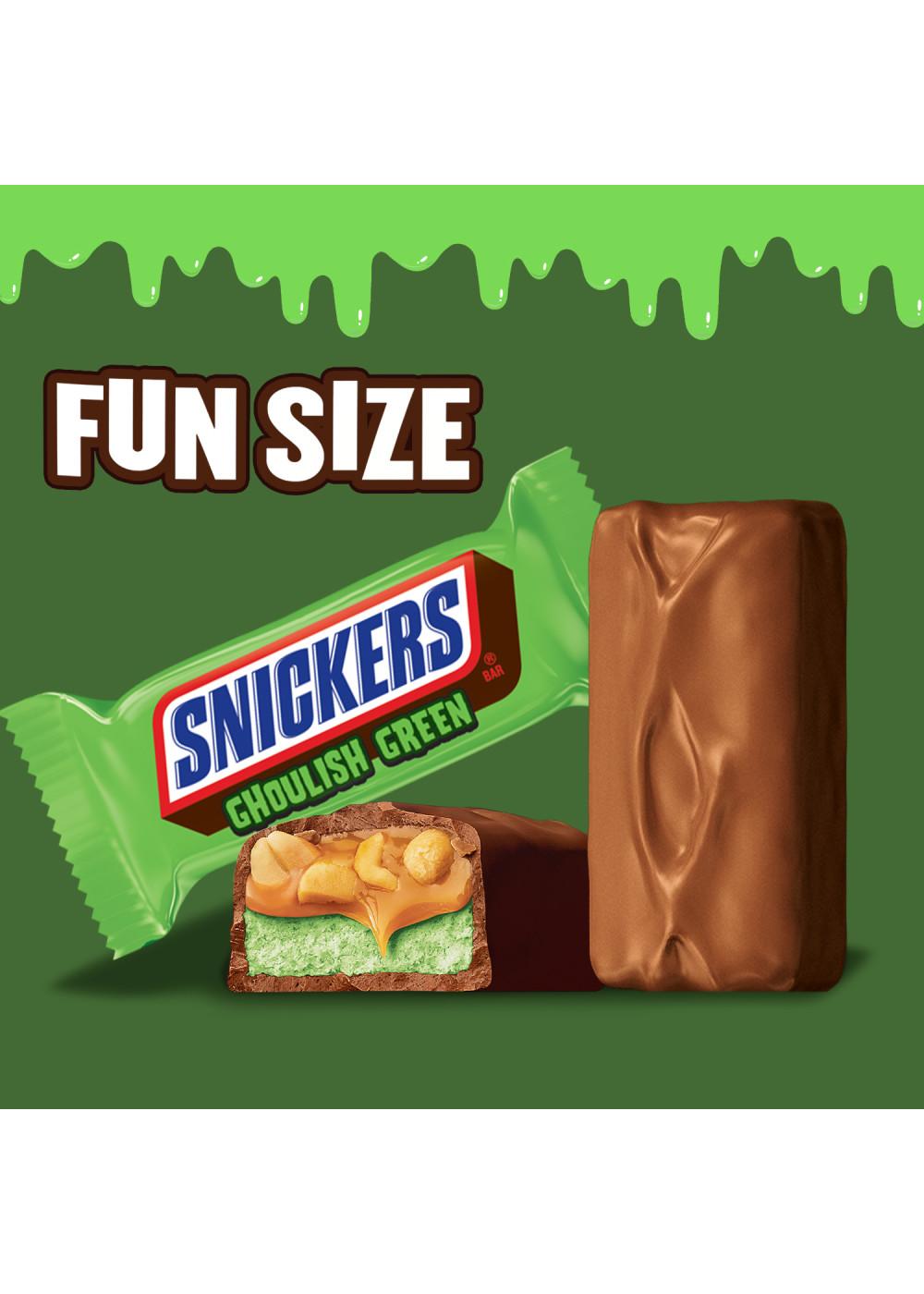 Snickers Ghoulish Green Fun Size Halloween Candy - Jumbo Bag; image 2 of 7